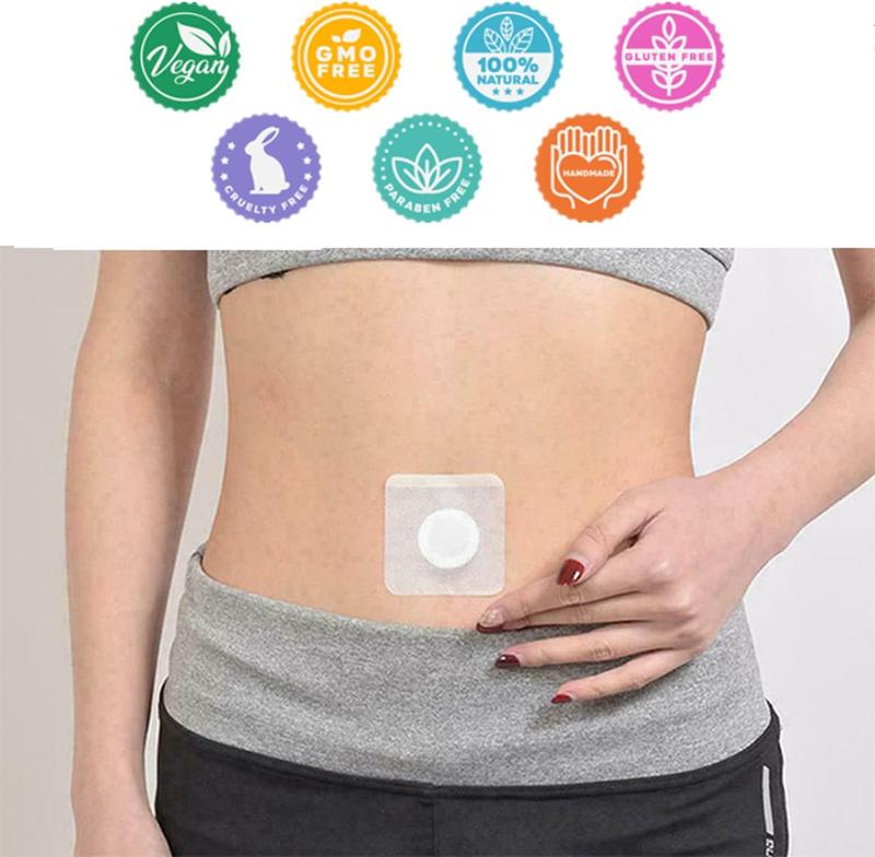 Belly Patch Ekstrak Wormwood, 30Pcs Mugwort Abdomen Navel Patch dan 30Pcs Moxibustion Patch untuk Wanita dan Pria Tubuh Extract 1