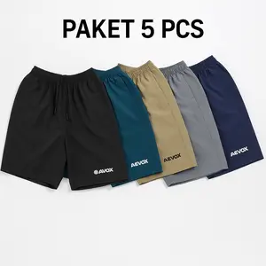 Celana Pendek Pria Dewasa 100 ribu dapat 5 pcs Kolor Cowok Santai Bordir Polos Casual Shorts