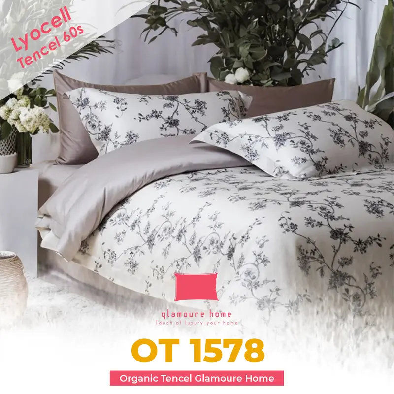 [KOLEKSI 2025] Bedcover set (Sprei Set + Bed Cover) Bahan Kain Sutera Organic Lyocell Bamboo Tencel Anti Bacteria sudah termasuk 2 Sarung Bantal 2 Sarung Guling Semua Ukuran (160x200, 180x200, 200x200) 4