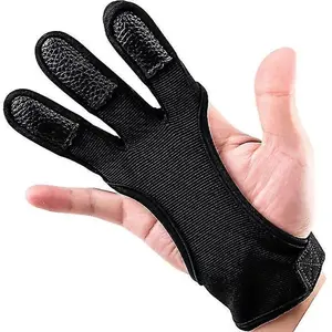 SARUNG TANGAN OLAHRAGA PANAHAN GLOVE 3 FINGER BAHAN KULIT SINTETIS WMO YUJS9A