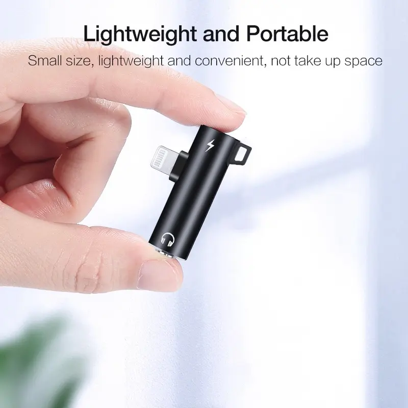 OTG Iphone Lightning USB Type C to Jack Earphone Splitter Audio Adapter Converter Headset Handsfree 3