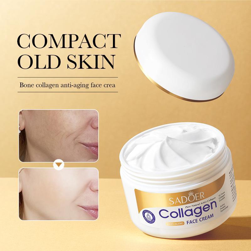 Product Introduction of 【BUY 2 TAKE 1】100g SADOER Collagen Face Cream Melasma Removal Cream Anti Aging Anti Wrinkle Face Whitening Moisturizing Lighten Cream Dark Spot Pekas Remover Skin Care 1