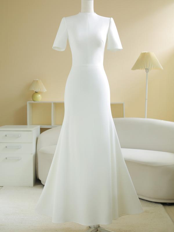 SÒ VINTAGE - LACY Đầm đuôi cá thanh lịch, tay ngắn