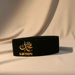 Peci Anak Free Nama Sablon Tulisan Islami Model Songkok Hitam bahan spons bisa dicuci