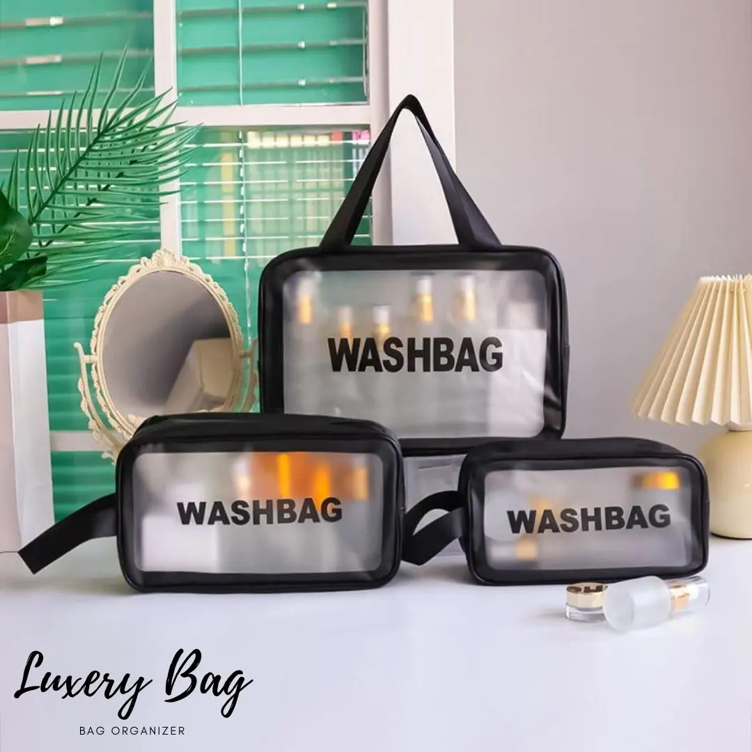 WASHBAG Tas Penyimpanan Serbaguna Waterproof / Wash bag Tas Organizer Travel / Tas Pouch Aksesoris Kosmetik