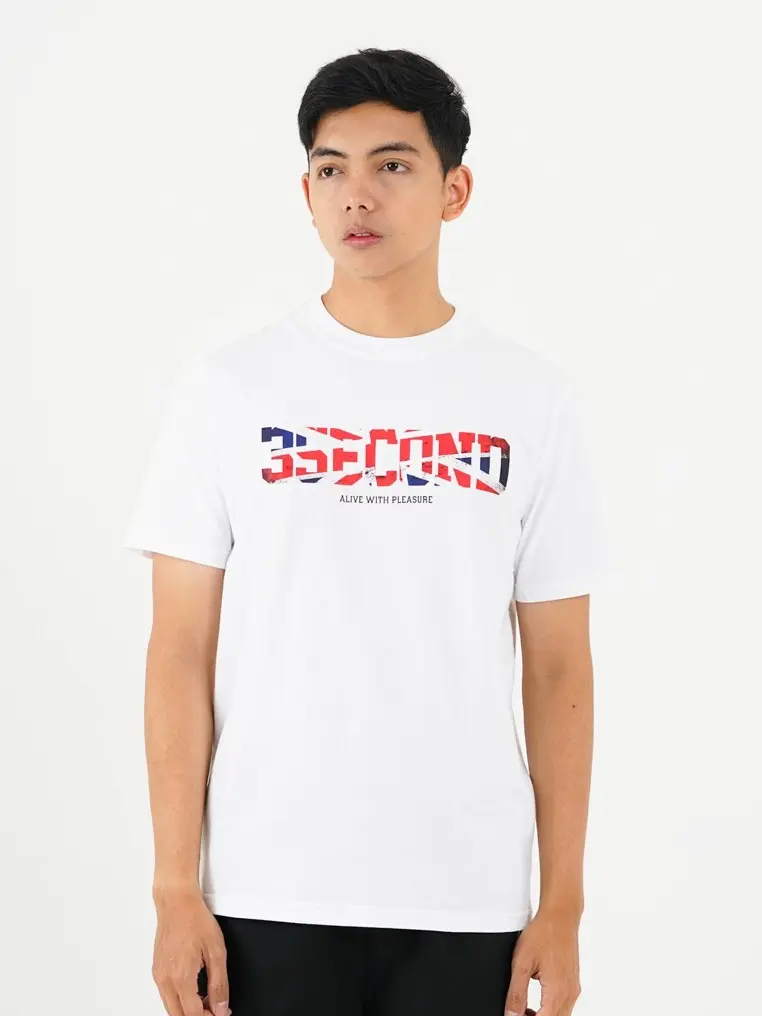 3Second Kaos Pria Lengan Pendek Katun Regular Fit OL-C400424 Tshirt Santai