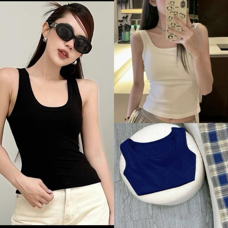 Combo3 áo ba lỗ thun tăm mát dáng vừa dễ mặc cho nữ chubby từ (50-95kg) G245