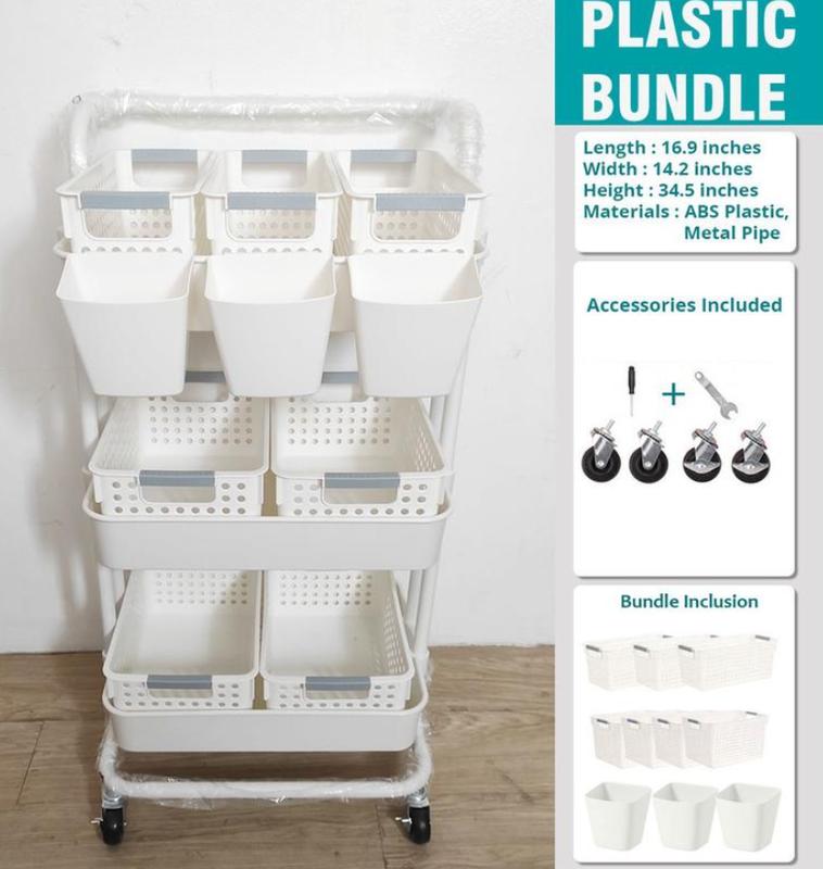 Baby storage rack with 4 wide baskets, 3 narrow baskets and - TikTok ...