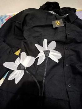 Product Review of Ayumi XL XXL XXXL 5L LD 110 120 130 140 Blouse Katun Miracle Polos Aplikasi Bunga 3D Oversize Atasan Wanita Bigsize Lengan Panjang Size Jumbo by ALSAVA from y**1 1