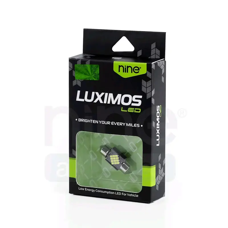 LUXIMOS Lampu Led Kabin 3W Mobil Super Bright Terang Plafon CSP tube 31 mm SB3 - Nine Autoseries 2