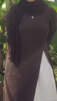 Product Review of Zana Tunik Atasan Dress Rajut Panjang Belah Depan from G**. 0