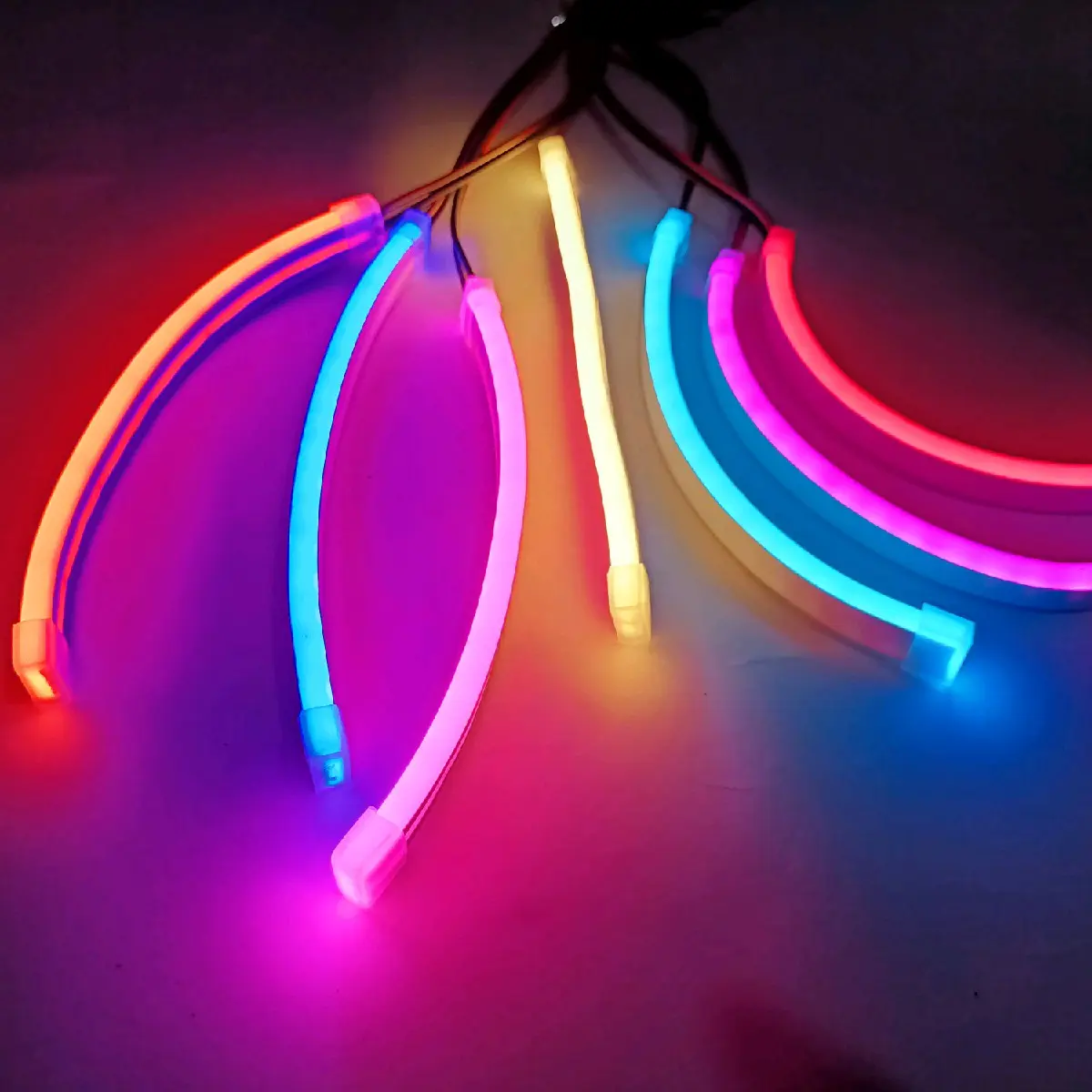 Lampu alis lampu kolong LED flexsibel 12v non bintik untuk motor dan mobil 15cm harga per biji/satuan Kendaraan Car