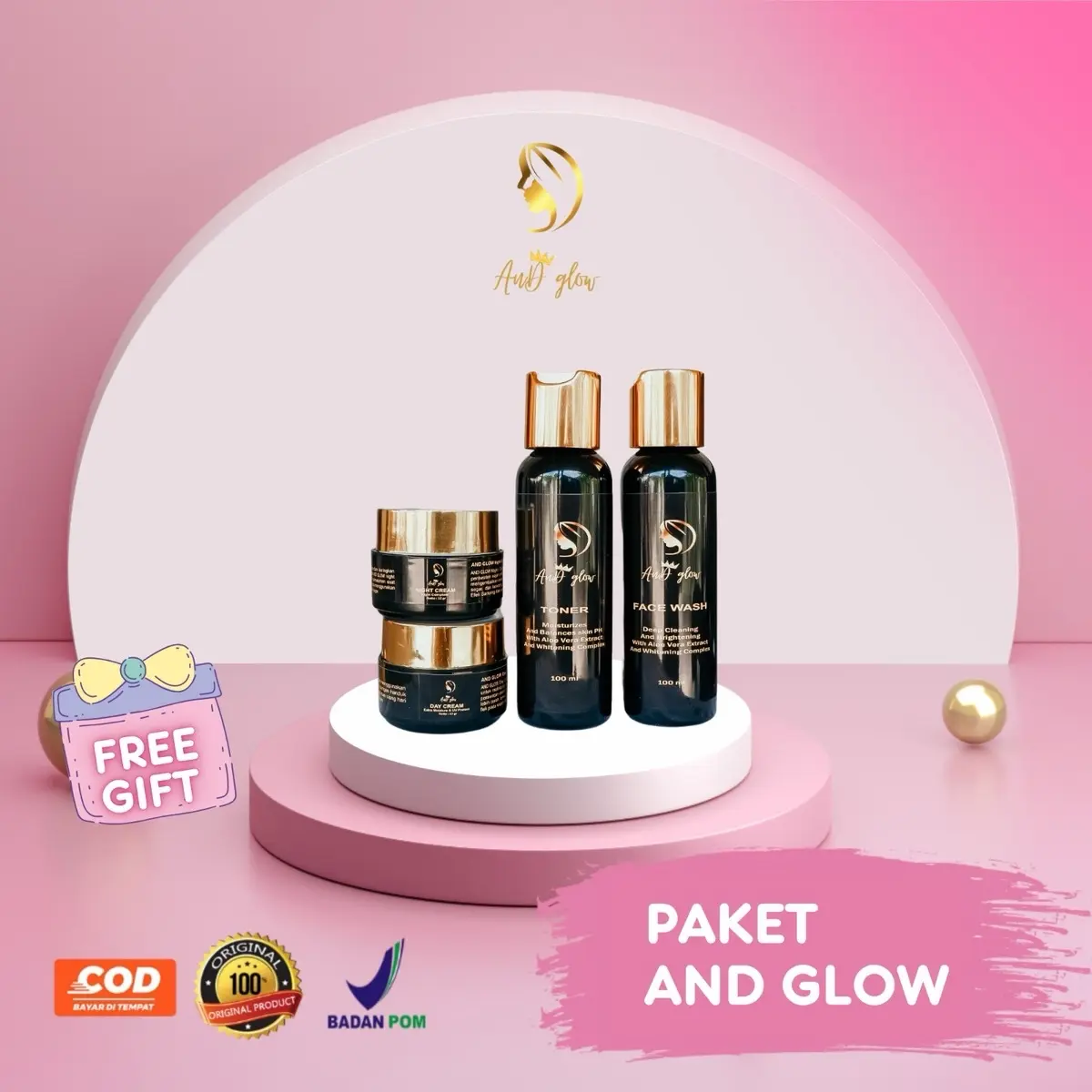 PAKET AND GLOW  SKINCARE By Adelia Skincare