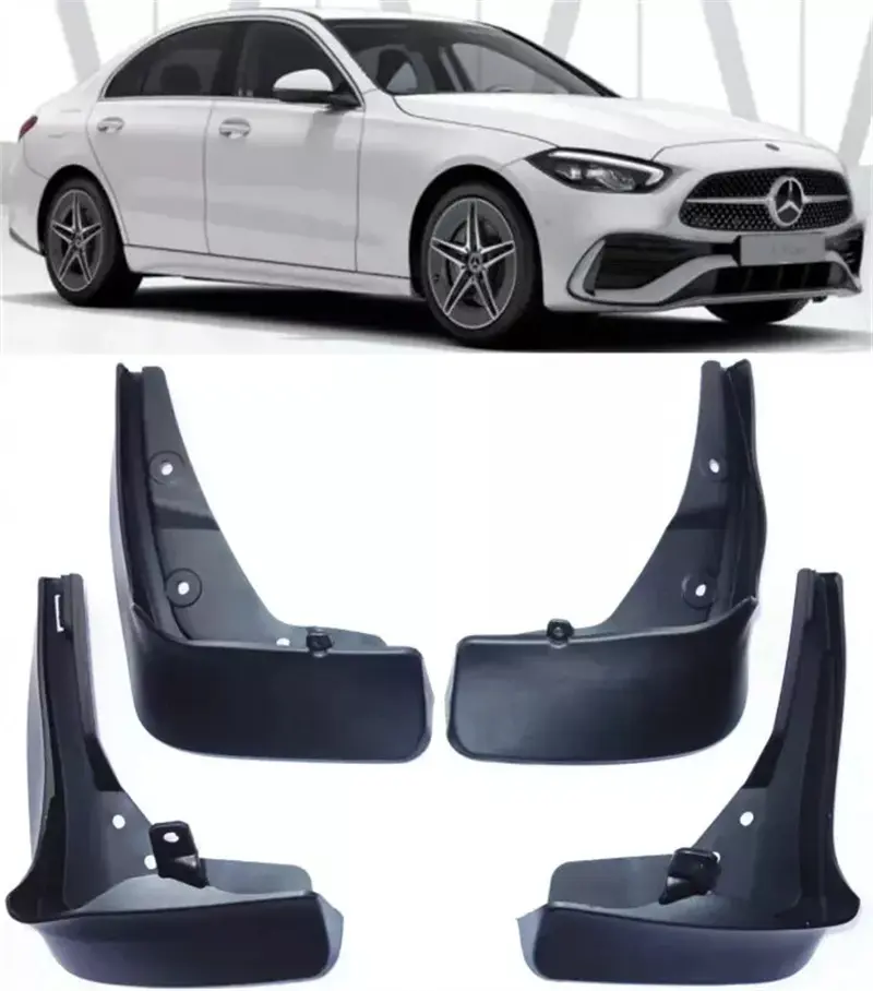 Car decoration Splash Guards Mud Flaps FOR 2022-2024 Mercedes Benz C Class AMG Sedan Fender 4pcs/set