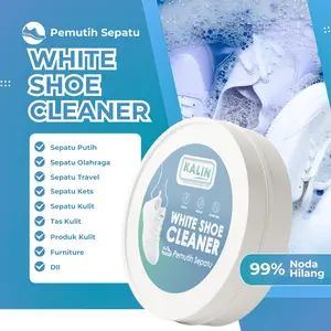Krim Pembersih Sepatu Putih KALIN - Untuk Bahan Kulit Sneaker Canvas Tanpa Air