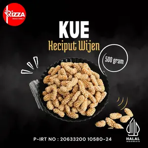 RizzaSnack KUE CIPUT WIJEN 500gr ONDE MINI MANIS EKONOMIS Camilan Snack Food  Cookies Cemilan Jajanan No Kacang Asin
