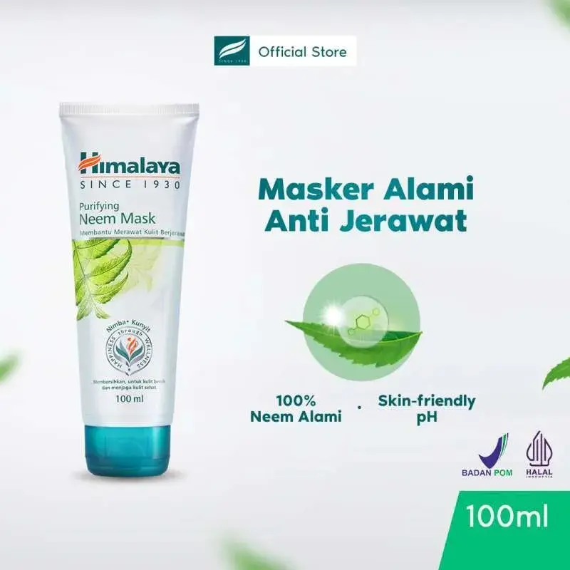 Himalaya Purifying Neem Mask 100 ml - Masker Alami Anti Jerawat