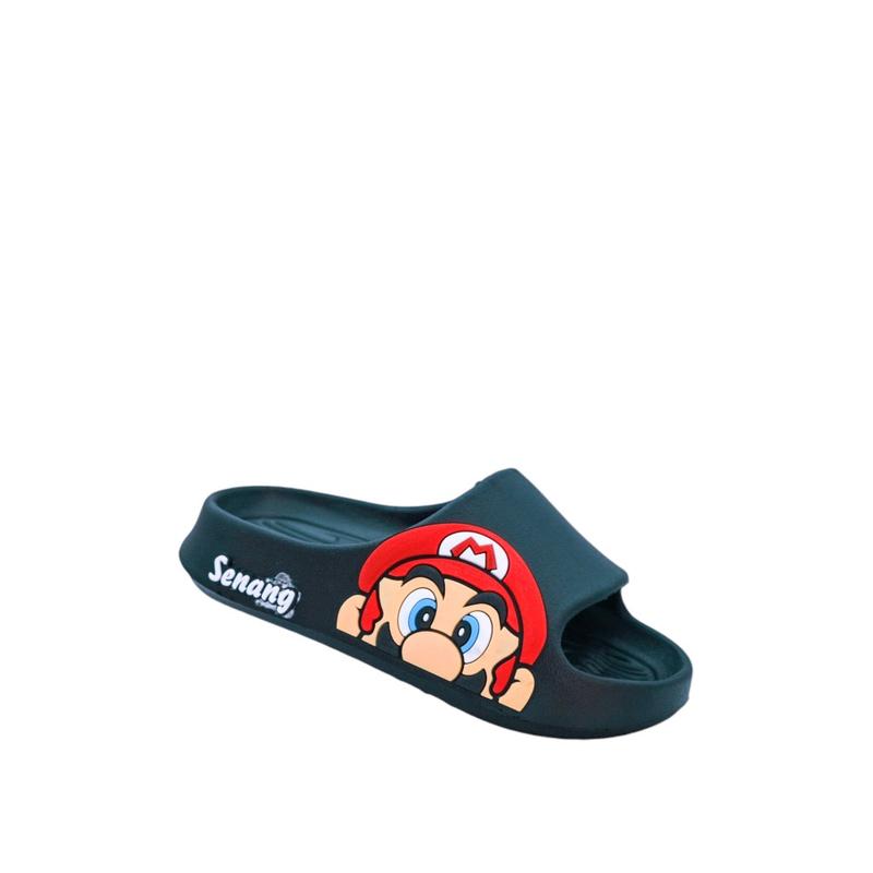 Cloos Sandal Anak Laki Selop Motif Mario Fashion Karet 4