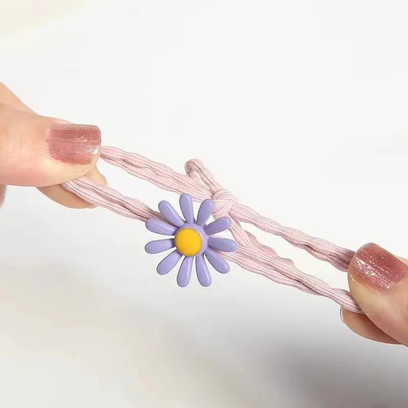 Phụ Kiện Tóc, Phong Cách Hàn Quốc, Dây Buộc Tóc Hoa Cúc Tươi Mới, Băng Đô Hoa Dễ Thương, Băng Đô, Phụ Kiện Dây Buộc Tóc Cao Su, Thích Hợp Cho Người Có Ảnh Hưởng Instagram, Cùng Phong Cách 4