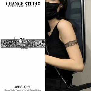 Hình Xăm Tạm Thời, Thiết Kế Băng Tay Cần Cẩu, Không Thấm Nước Và Chống Chà Xát, Trông Như Hình Xăm Thật, Kéo Dài Trong 15 Ngày. Miếng Dán Hình Xăm