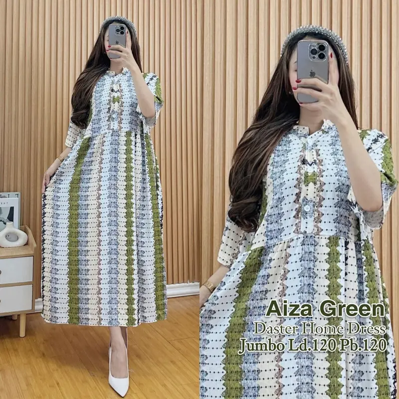 Daster Home Dress Bahan Rayon Premium Model Susun Busui Friendly Motif Terbaru Kekinian MAJA.STR 2