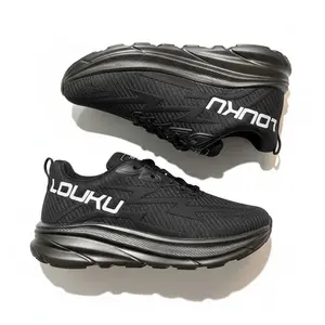 Jhecxmild Footwear Shoes Louku Oddate Sepatu Sneakers Outdoor Casual Sport Full Black | Sepatu Olahraga Running Pria Wanita