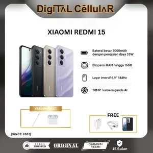 (SPECIAL CREATOR) XIAOMI REDMI 15 8/128 GB 8/256 GB GARANSI RESMI XIAOMI INDONESIA