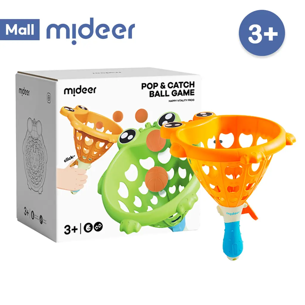 Mideer Pop And Catch Ball Game - Happy Vitality Frog