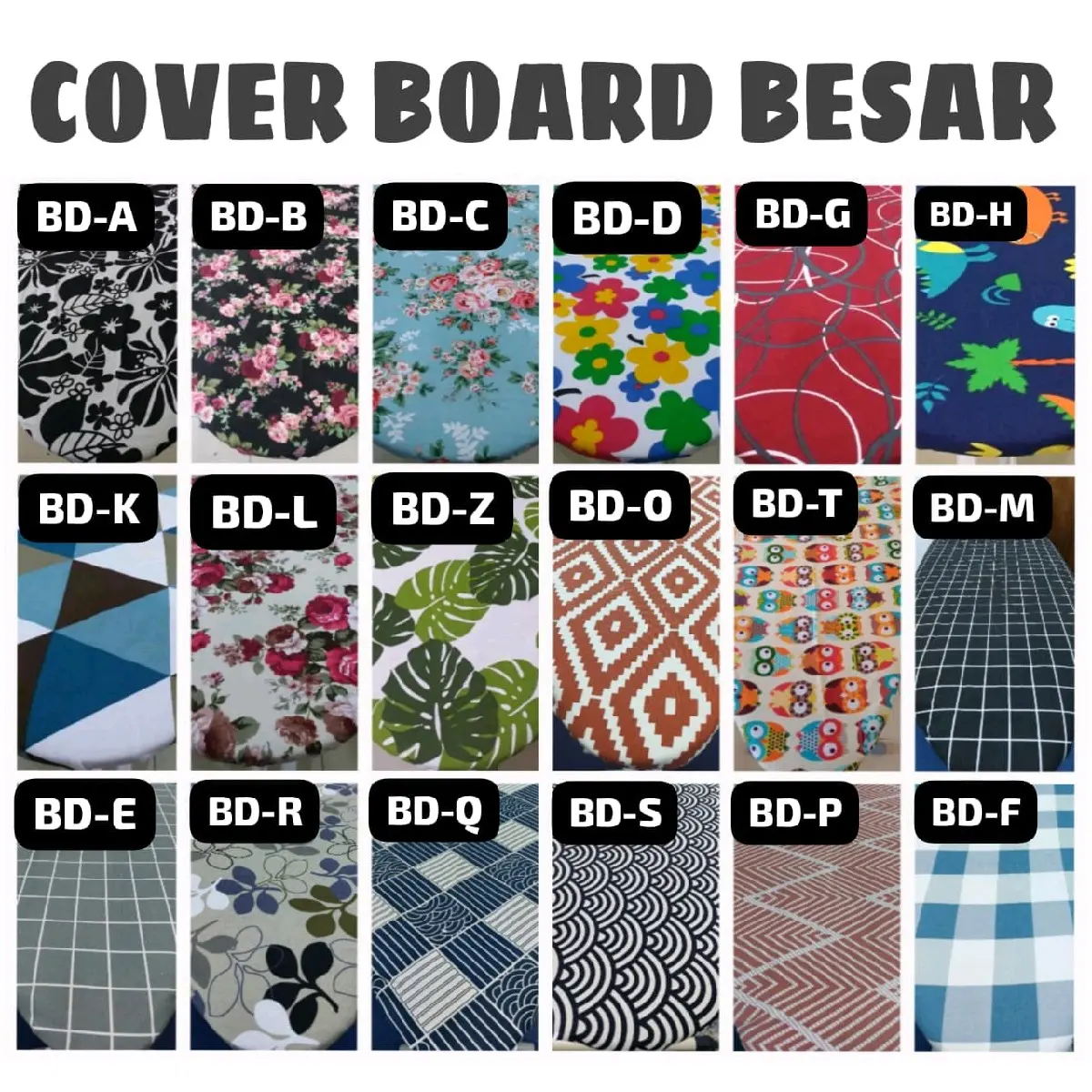 SPAN + Cover Iron Board Saiz Besar (125 cm x 45 cm)