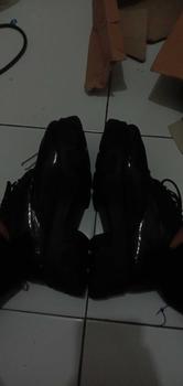 Product Review of Lovely Sepatu Sekolah Docmart Wanita Loafers Hitam Terbaru 2024 Fashion Korean Style Premium Import Quality R-15 Bisa COD Karet Shoes Kerja Hitam Kasual from b**e 2