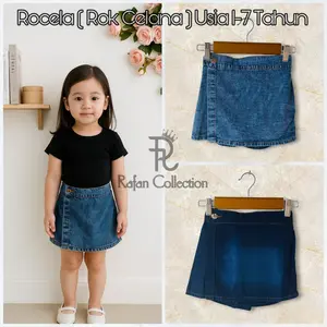 Rocela Rok Celana Anak Perempuan Usia 1-7 Tahun Warna Snow Blue dan Navy