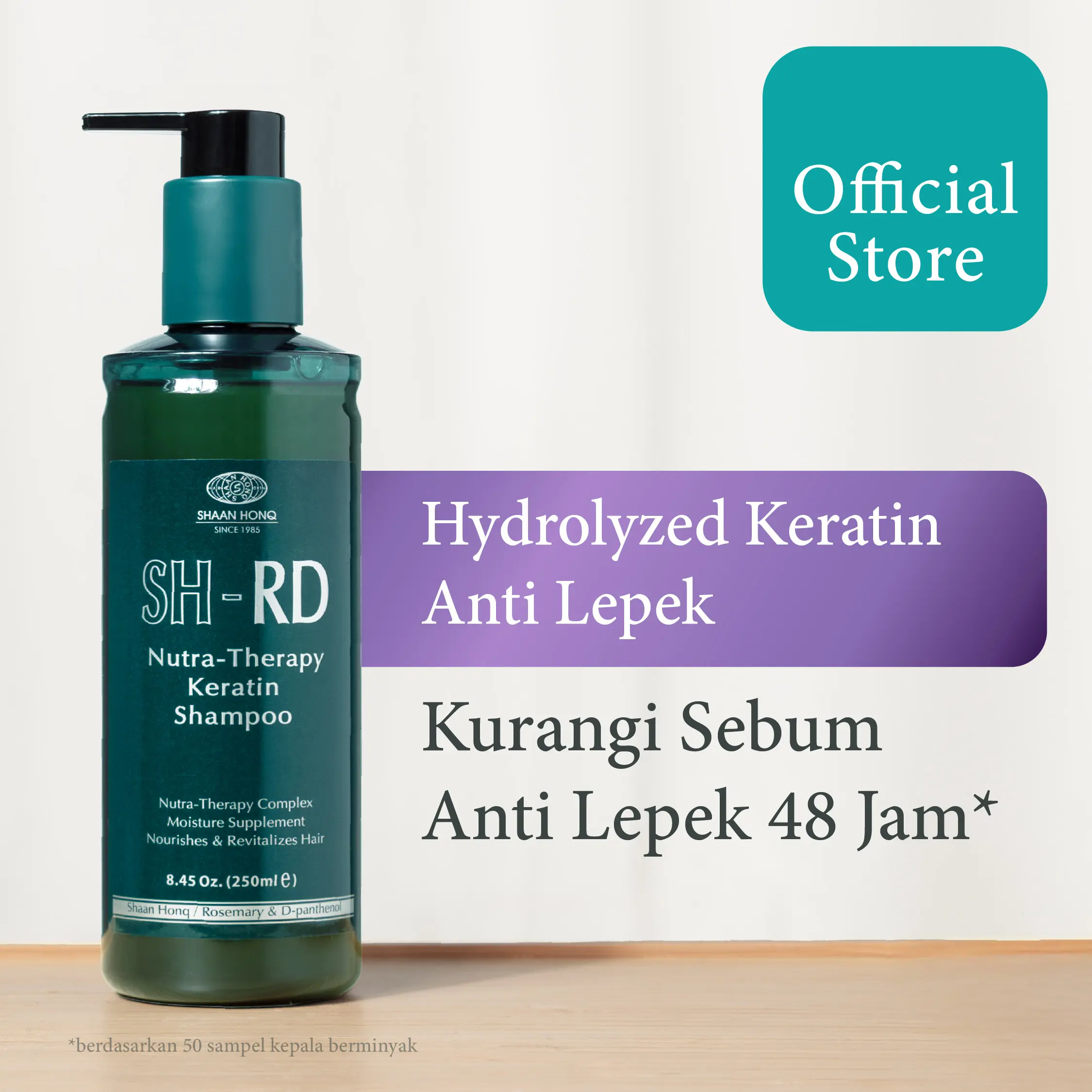 SH-RD Nutra Therapy Keratin Shampoo 250ml | Cocok untuk Rambut Lepek | Sulfate & Paraben Free