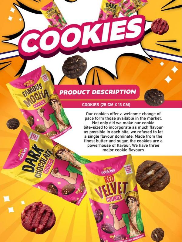 Choco Albab Dark Chocolate Cookies Single Packs 3