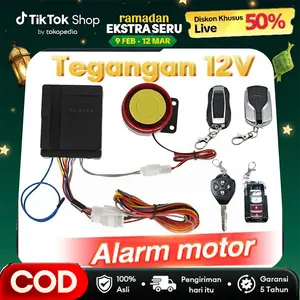 【Rusak? Ganti Gratis!】Alarm Motor Anti Maling 12V +Remote Remot ALARM MOTOR 12 V BISASTARTER 2 REMOTE ANTI MALING SENSORGETAR ALARM ALARM MOTOR V12 BISA STARTER 2 REMOTE ANTI PERAMPASAN SENSOR GETAR SET - Universal Honda Yamaha