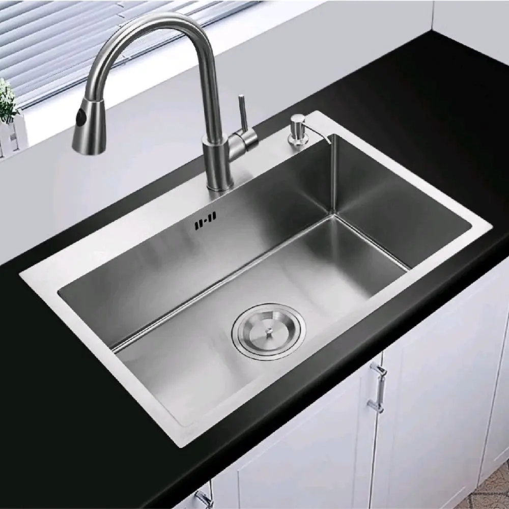 Paket Lengkap Kitchen Sink Stainless 5040 HANDMADE/Bak Cuci Piring Stainless SUS 304