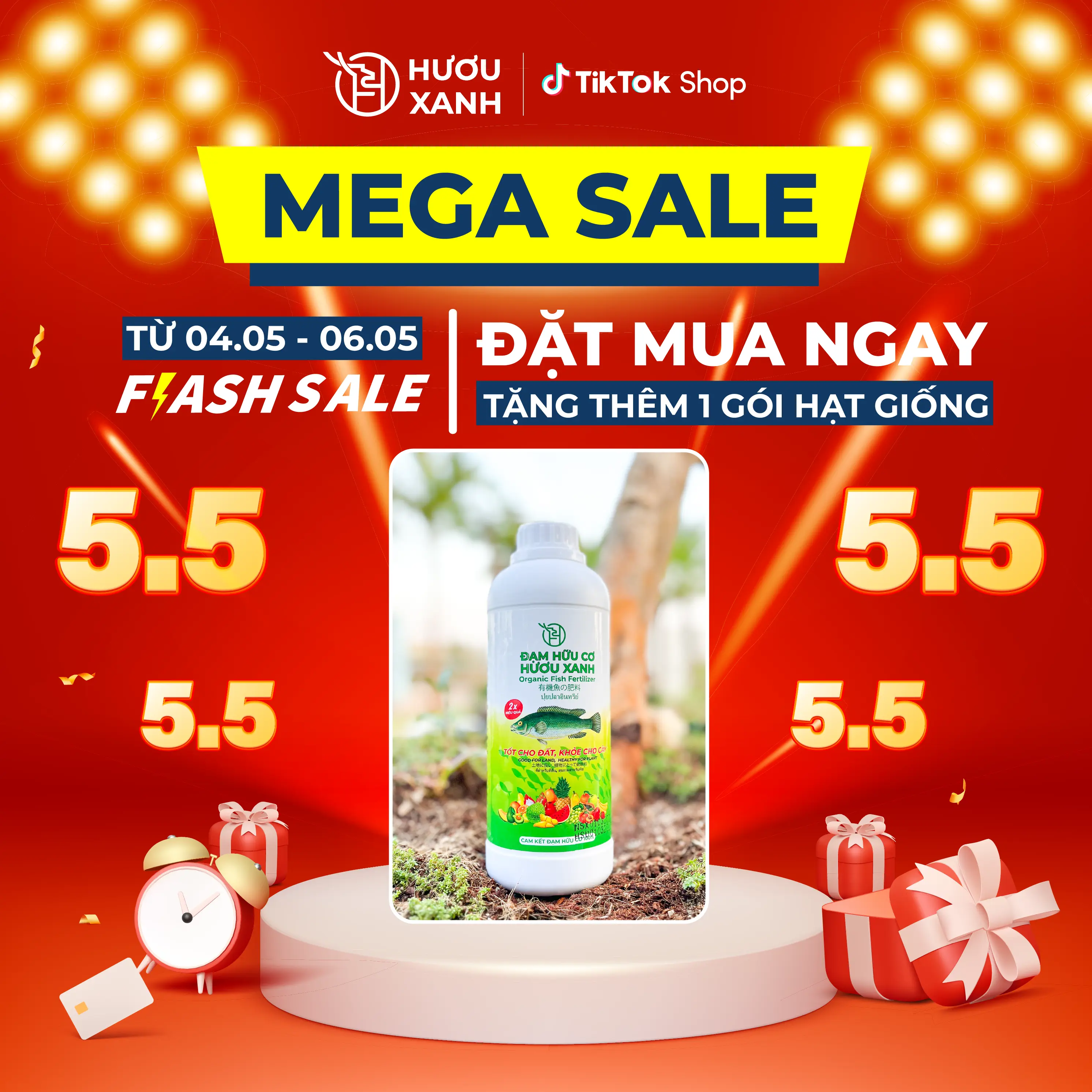 Đạm Hữu Cơ Hươu Xanh Giúp Cây Bật Mầm, Xanh Lá, Bung Cành, Đẻ Nhánh Mạnh, Nuôi Trái, Dùng Tốt Cho Mọi Loại Cây, Rau Màu (Chai 1 Lít)