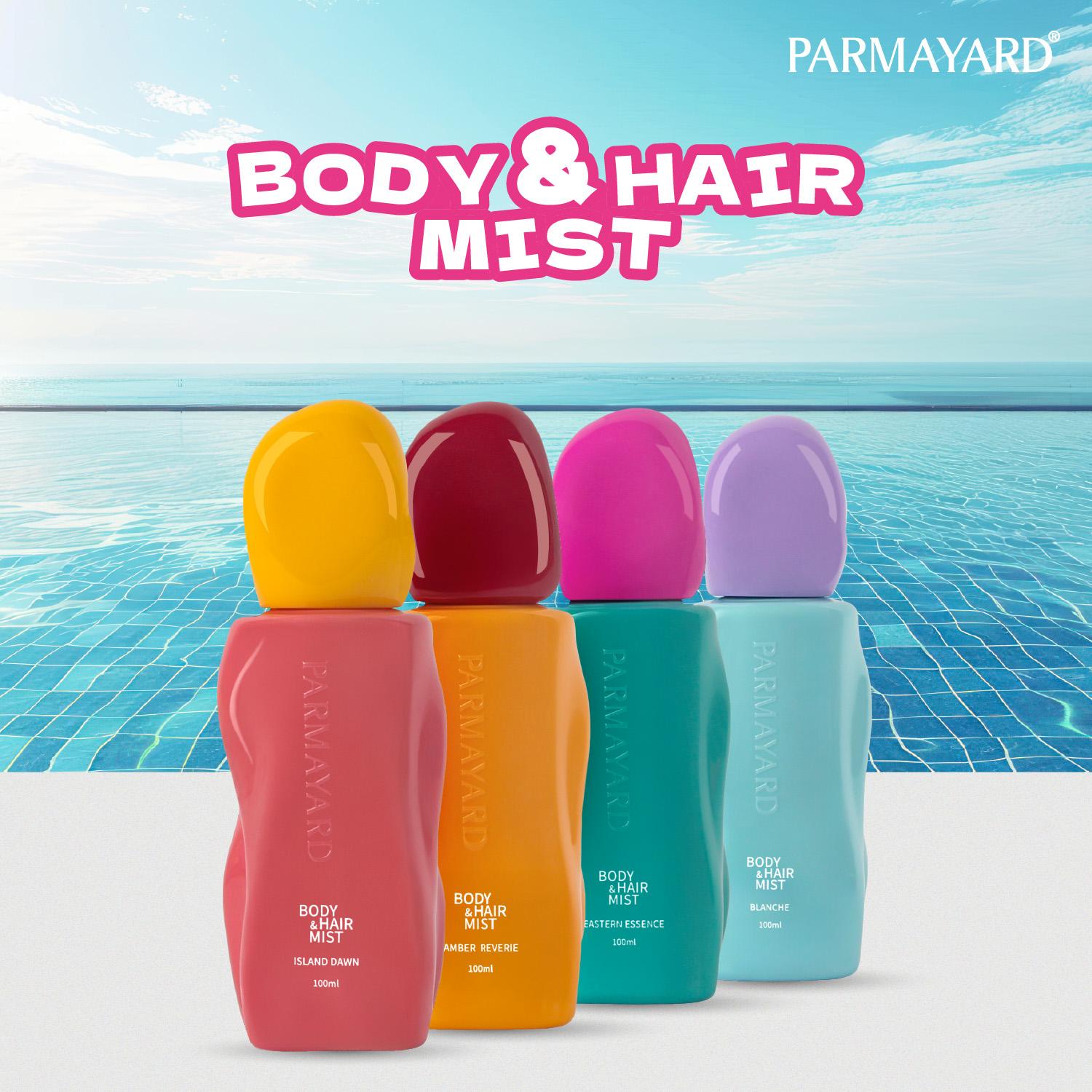 PARMAYARD BODY & HAIR MIST - 1 buah: Aroma Segar untuk Tubuh dan Rambut, Menghilangkan Bau Tidak Sedap, Aroma Alami Tubuh, 4 Pilihan Aroma, 100ML
