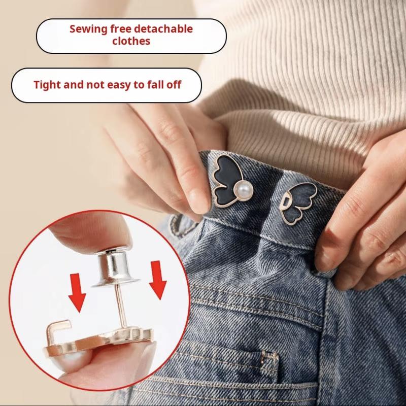 Nút thắt eo Hoa Trà Nút Cặp Hoa Hồng, Đáy Phẳng, Có Thể Tháo Rời Không Cần Đinh, Không Cần Thêu, Nút Thắt Eo Kỳ Diệu 5