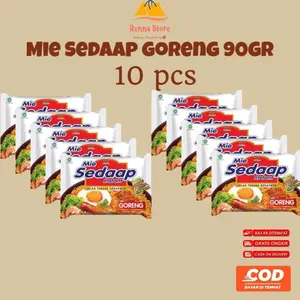SEDAAP Mie Goreng & Kuah (isi 10pcs) Instan Noodles Food Ayam Iga Kuah  Cup Makanan  KariPedas Soto Bawang Spicy Cheese