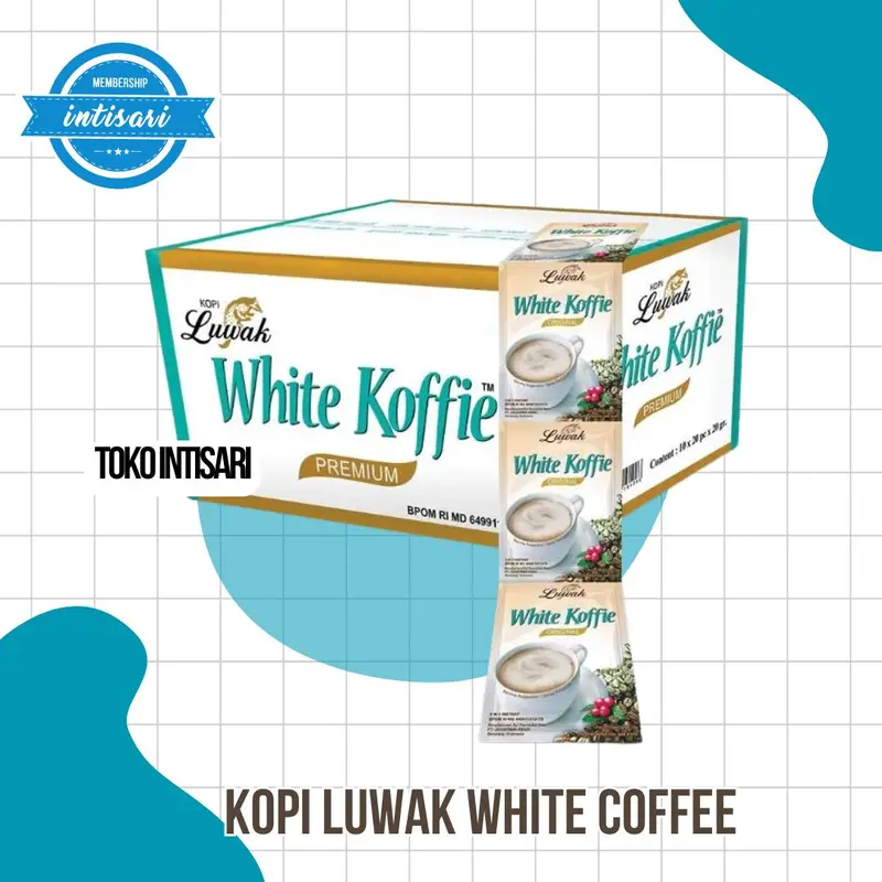 KOPI LUWAK - HITAM / WHITE COFFEE - ( DUS ) 2