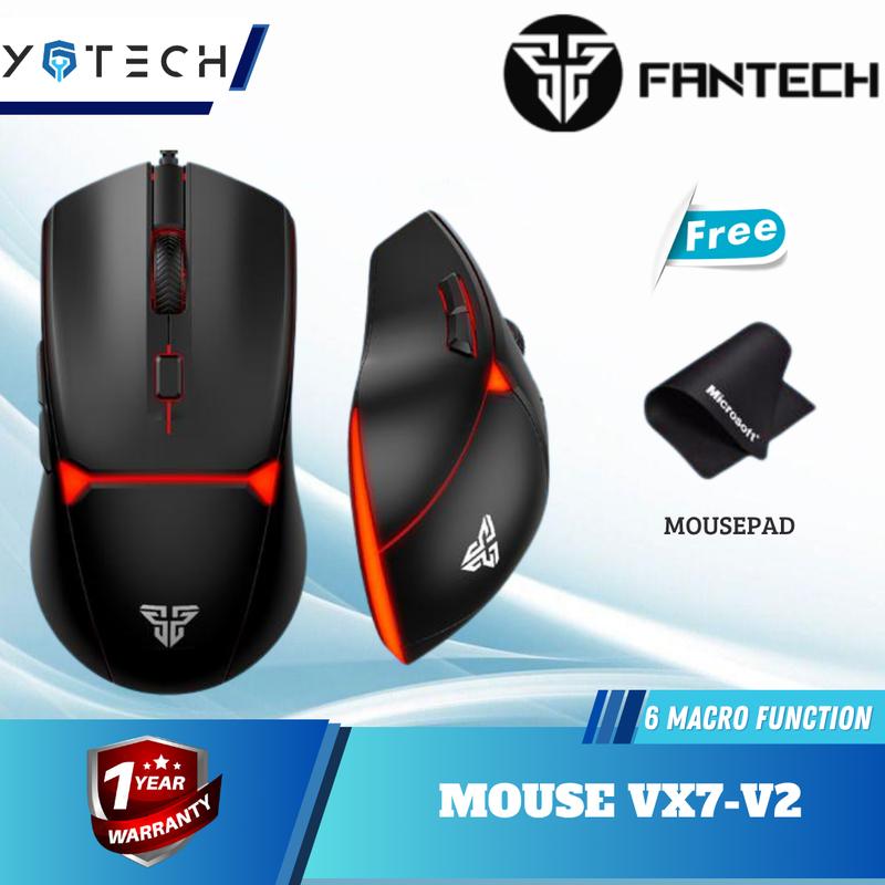 Fantech VX7 V2 RGB Macro Gaming Mouse - Shop | Tokopedia