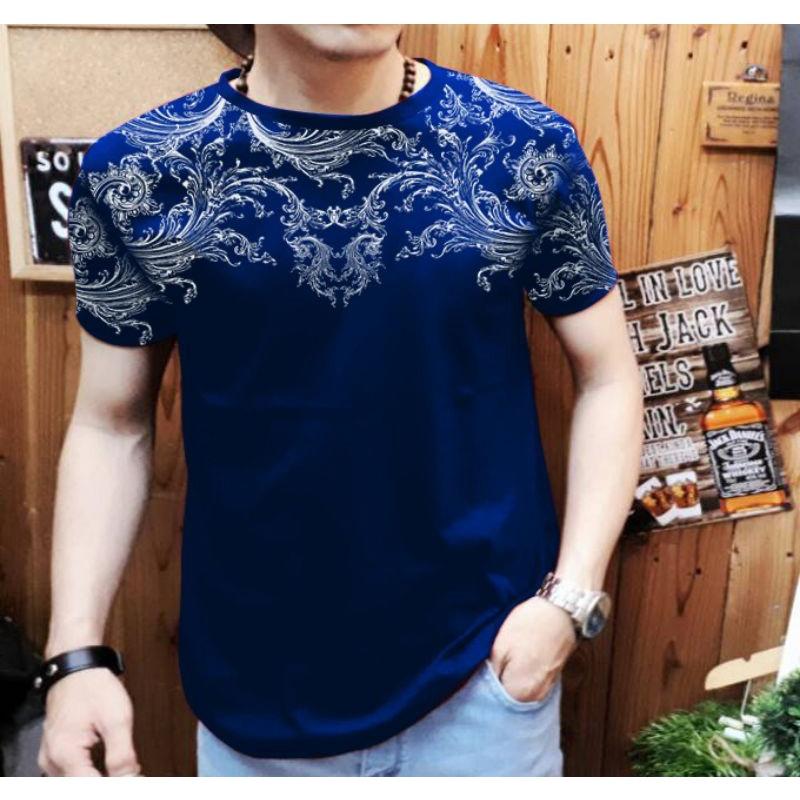 Kaos cowok keren motif batik full body atas terbaru 1