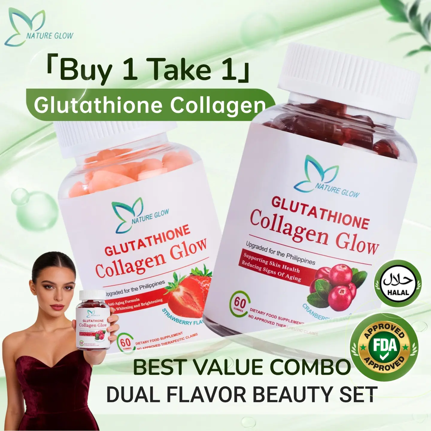 best time to take glutathione collagen glow gummies Yes to diamonds 💎ABSOLUTELY YES to wonu❤️‍🔥 -20% con el código SV26  #valentines #lovehumor #collagen #beautyessentials main image 1