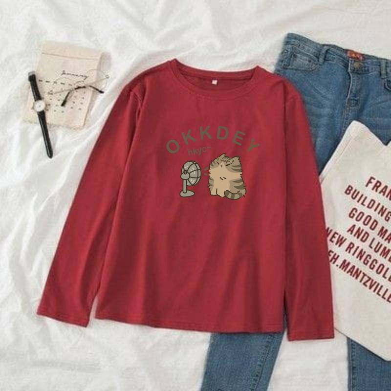 Kaos Oversize Wanita Lengan Panjang/ Kaos Distro WANITA// Kaos Streetwear Oversize / Baju Kaos Distro / Kaos / Wanita / COD/TERSEDIA 3 ukuran 6