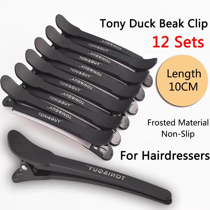 Kẹp Tóc Không để lại dấu vết, 12 CÁI, Kẹp Nữ cài tóc, Kẹp Tóc Mái Trang Điểm, Kẹp Mỏ Vịt, Kẹp Tóc Cắt Tóc, Miệng Dài, Dụng Cụ Salon Chuyên Nghiệp, Tạo Kiểu Tóc, Thuận tiện và dễ sử dụng, Thích hợp cho thợ làm tóc Women Voi