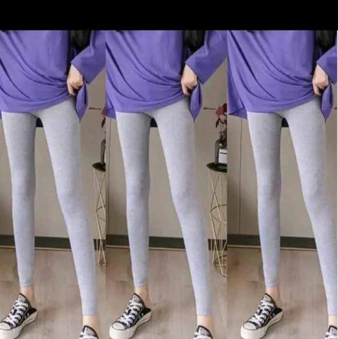1 PAKET ISI 3 PCS. LEGGING KAOS ADEM  DAN TIDAK MERAWANG SAMA SEKALI ADEM DI PAKAI Nyaman Wanita Panjang Tebal Dewasa imut regular 5