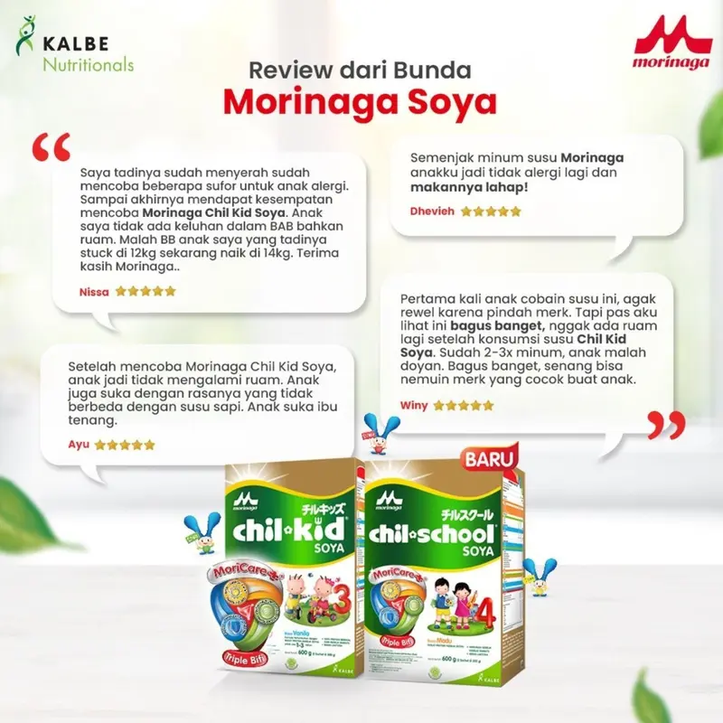 ChilSchool Soya Vanila Madu 600gr Susu Bubuk Pertumbuhan Anak Alergi Susu Sapi Usia 3-12 tahun 4