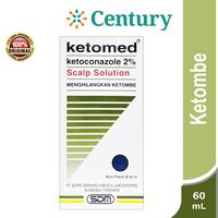 Gambar Ketomed 2% Scalp Solution 60 ml /Perawatan Rambut / Anti ketombe dari Century Healthcare Express Kota Administrasi Jakarta Pusat 1 Tokopedia