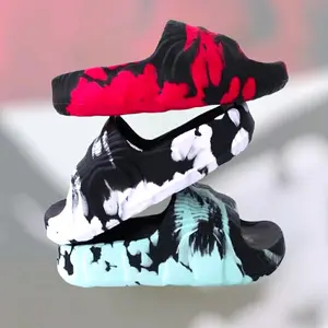 Sandal Selop Pria Sendal Anak Laki Laki Slop Karet Korean Style Motif Loreng Open Toe Kekinian Ball Merah Putih Shoes m9 khaki-k berpori selop army 2