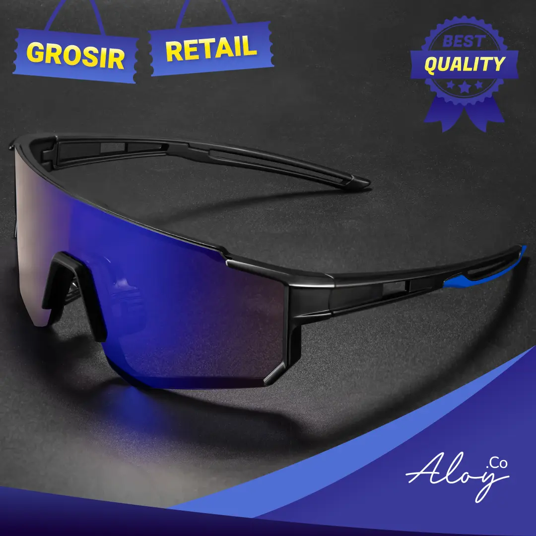 PL-MX019 Kacamata Hitam Sport Olahraga Outdoor Bersepeda Berlari Mendaki Jalan Santai Anti UV400